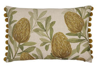 Flowering Banksia Cushion with Pom Pom | Assorted Sizes