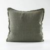 Luca Boho Khaki Linen Cushion | Assorted Sizes