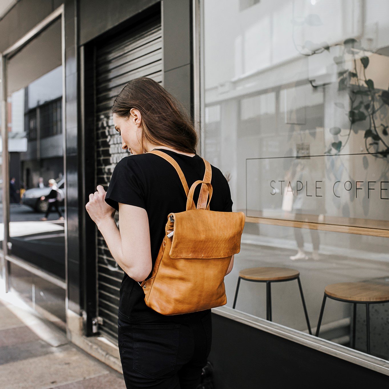 Neve Leather Backpack Whatever Mudgee