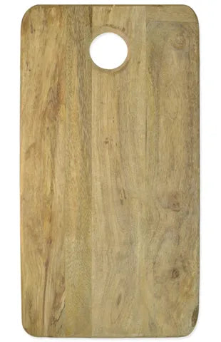 Scully Rectangle Mango Wood Board W/Hole