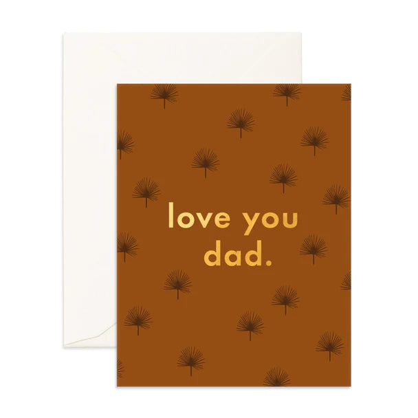 Love You Dad Palmetto Greeting Card