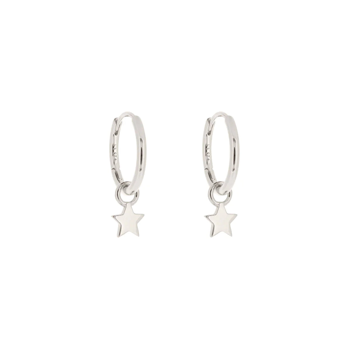 Tiny Star Huggie Hoop Earring