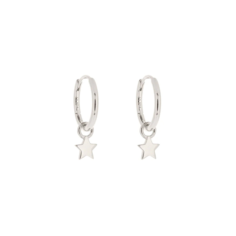 Tiny Star Huggie Hoop Earring