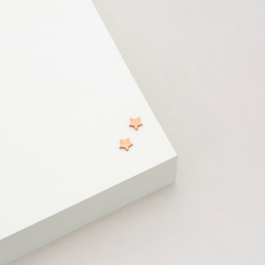 Star Stud Earring | Rose Gold