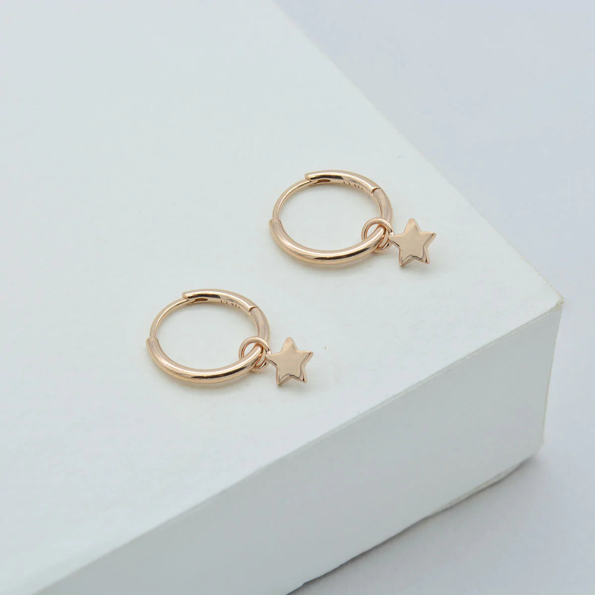 Tiny Star Huggie Hoop Earring