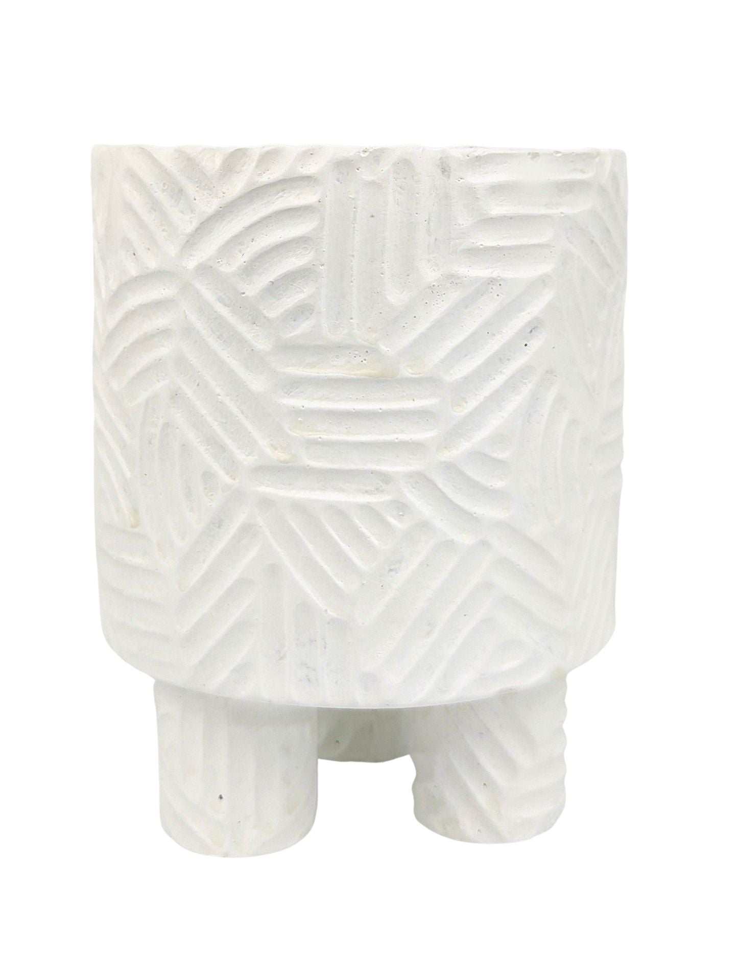 Enola Planter with Legs | White