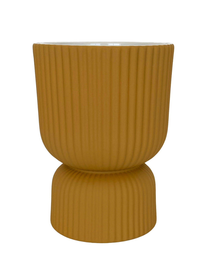 Brooklyn Vase Planter | Mustard