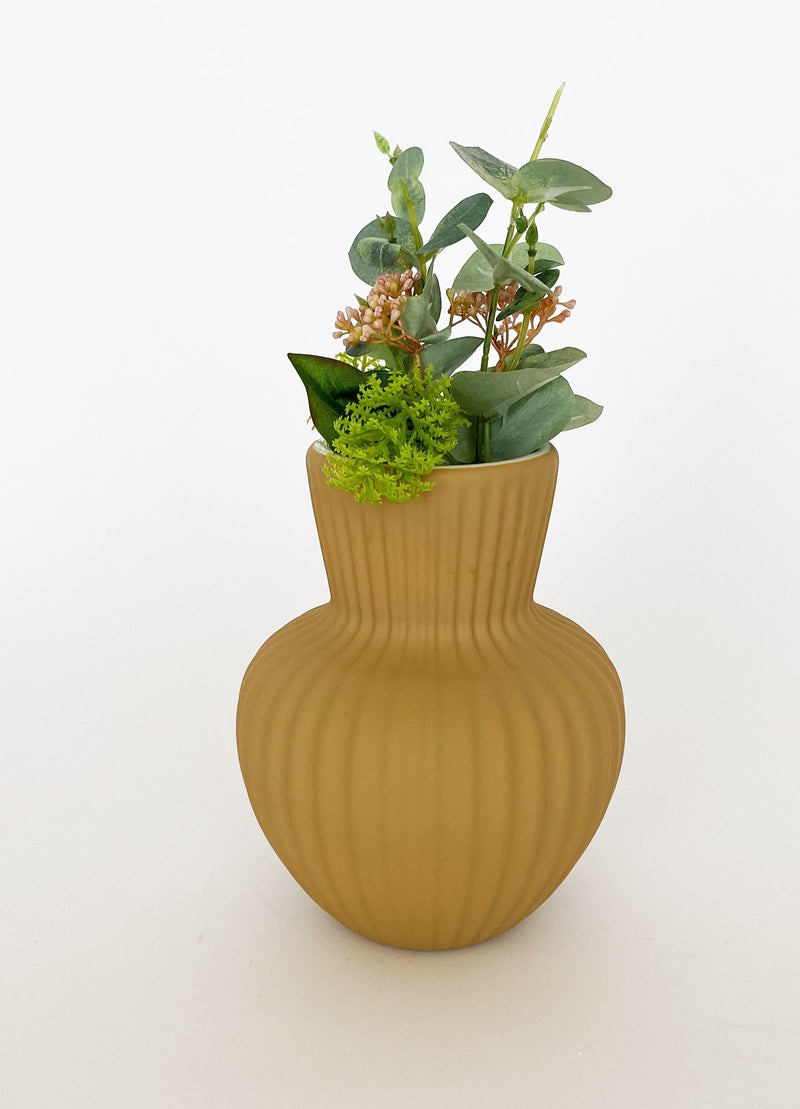 Brooklyn Vase Planter | Mustard