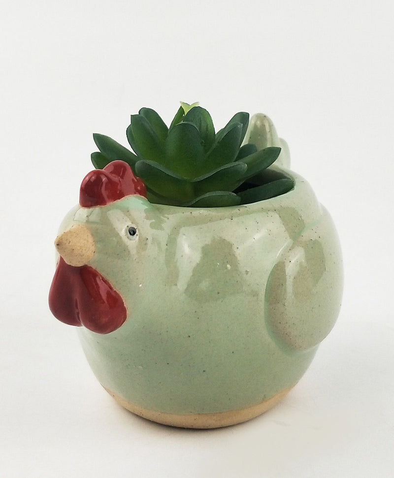 Chicken Planter | Green | 9cm